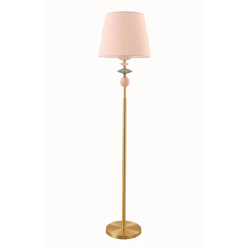 Cén fáth Roghnaigh an Sandy Gold Drum Shade Porcelain Floor Lamp for Your Space?