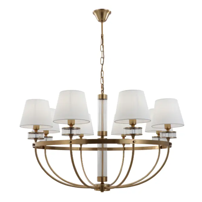 8-Scáthanna Babhla Seanré itheacháin agus seomra suí chandelier