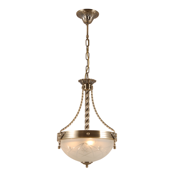 Bailchríoch copair chandelier gloine snoite láimhe