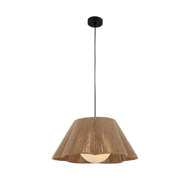 Lampa siogairlín Cnáib Rópa agus Scáthaigh Gloine