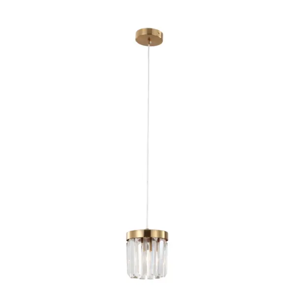 Base Base E14 Aonair Brushed K9 Solas Pendant Crystal
