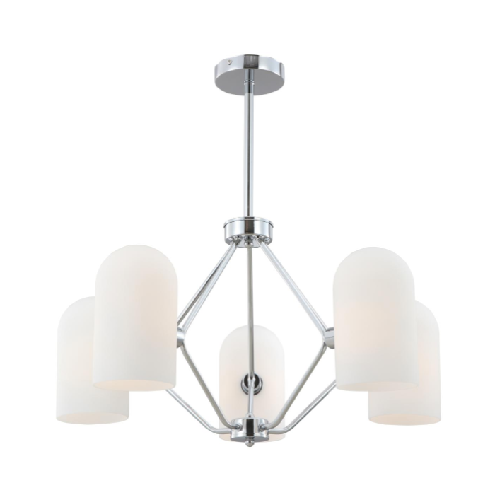 Chandelier 5-Light Vintage Chrome