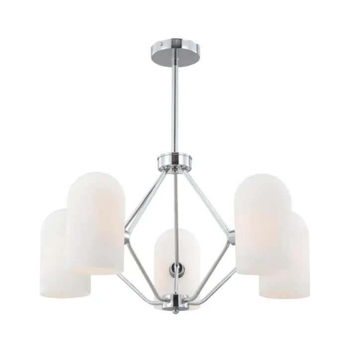 Chandelier 5-Light Vintage Chrome