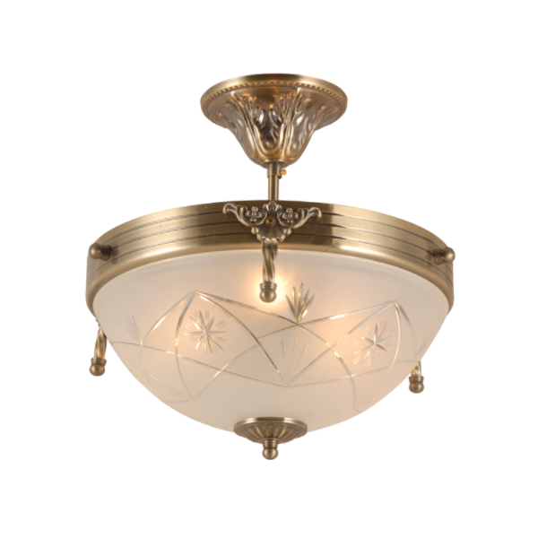 Chandelier Copar Gloine Gloine Vintage Vintage