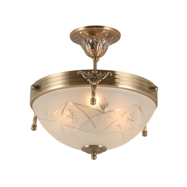Chandelier Copar Gloine Gloine Vintage Vintage