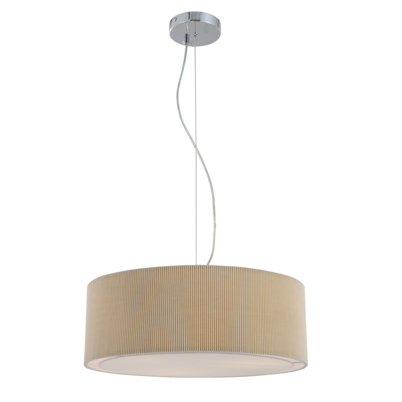 Lampa siogairlín nua-aimseartha beige te
